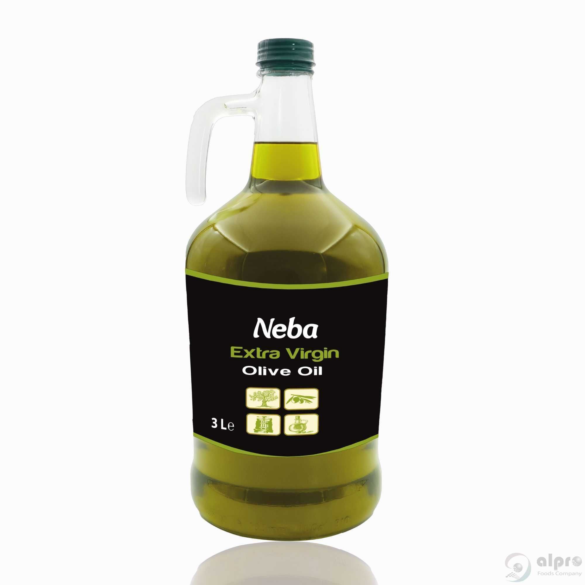 Neba Extra Virgin Olive Oil 3 Liter Glass Alprofoods Com